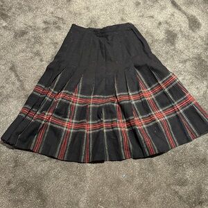 Pendleton vintage 80s wool pleated skirt